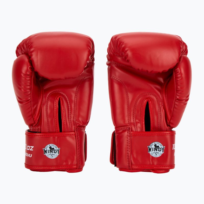 Boxing gloves WINDY Classic Synthetic Leather red 3