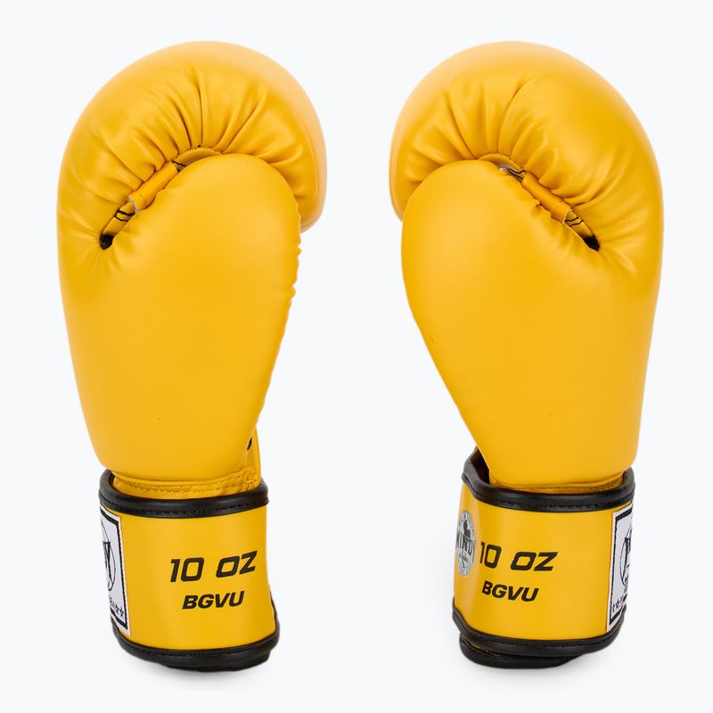 Boxing gloves WINDY Classic Synthetic Leather yellow 4