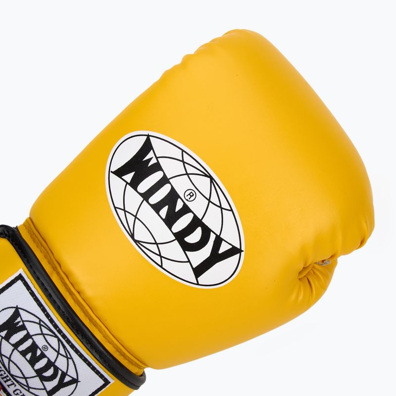 Boxing gloves WINDY Classic Synthetic Leather yellow 5