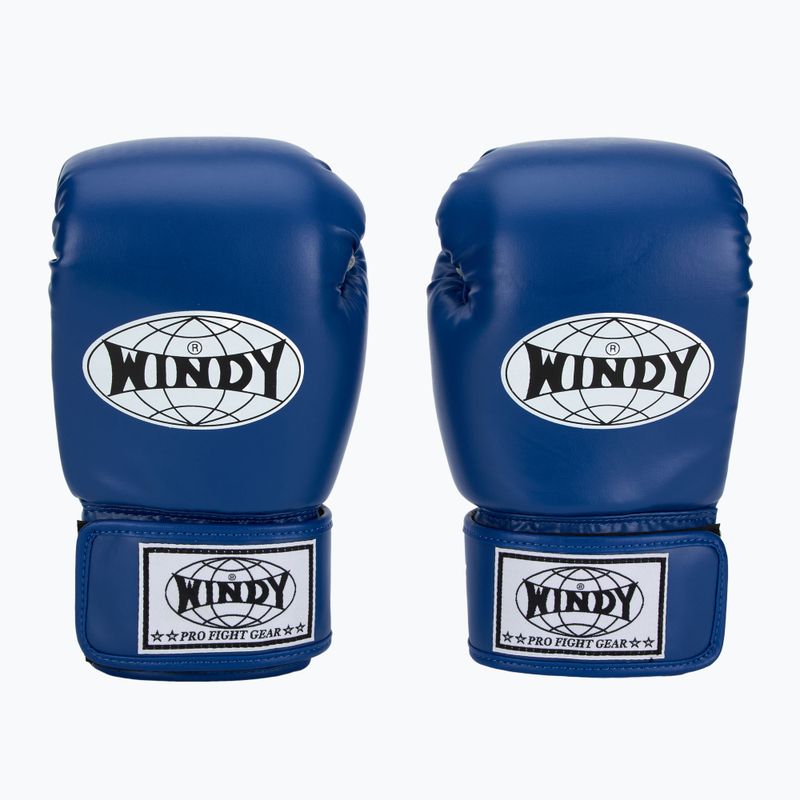 Boxing gloves WINDY Classic Synthetic Leather blue 2