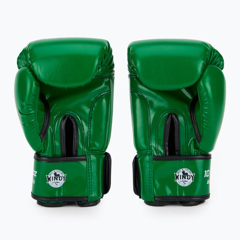 Boxing gloves WINDY Classic Synthetic Leather green 3