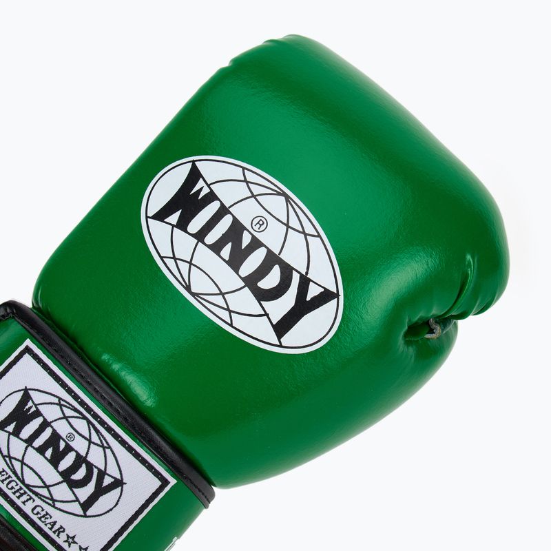 Boxing gloves WINDY Classic Synthetic Leather green 5