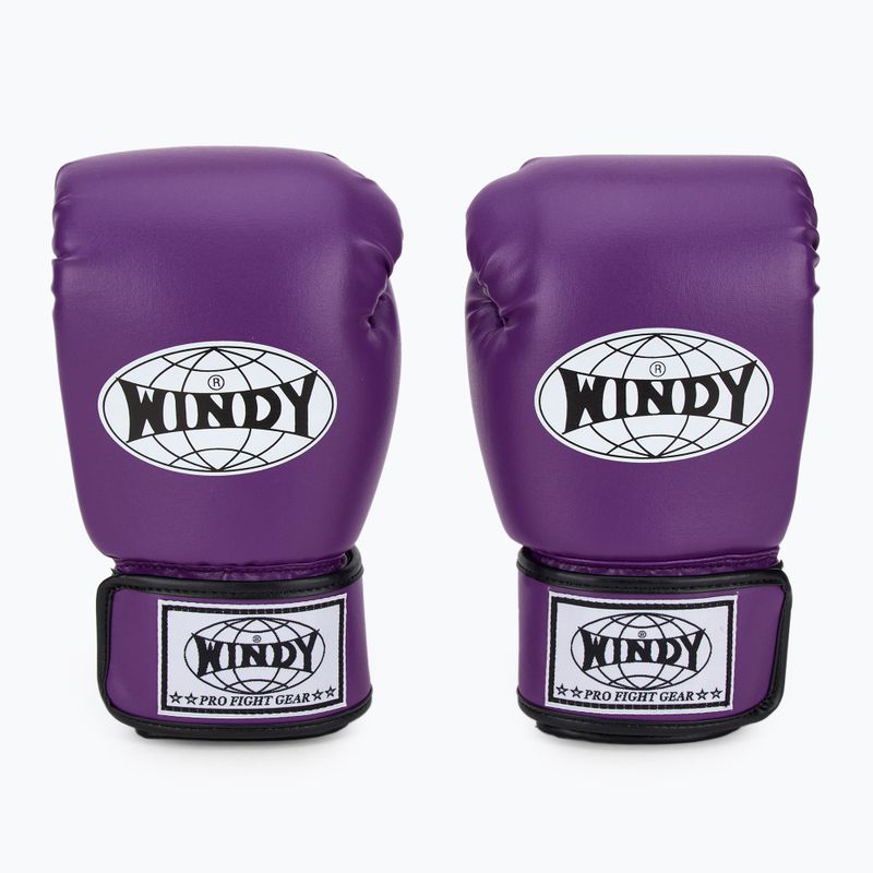 Boxing gloves WINDY Classic Synthetic Leather purple 2