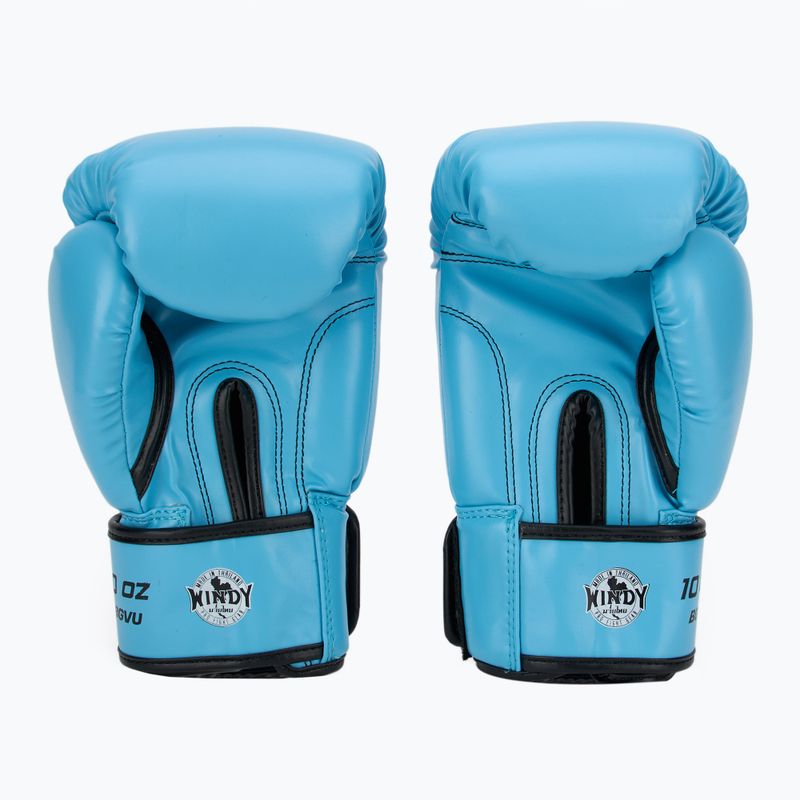 Boxing gloves WINDY Classic Synthetic Leather sky blue 3