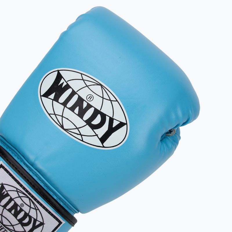 Boxing gloves WINDY Classic Synthetic Leather sky blue 5
