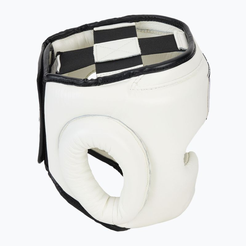 Boxing helmet WINDY Genuine Leather white 2
