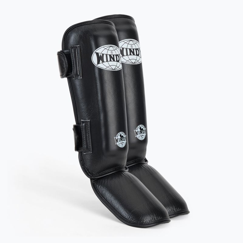 Tibia and foot protectors WINDY Synthetic Leather black