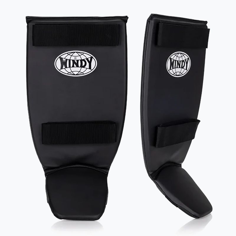Tibia and foot protectors WINDY Classic Double Strap black 8
