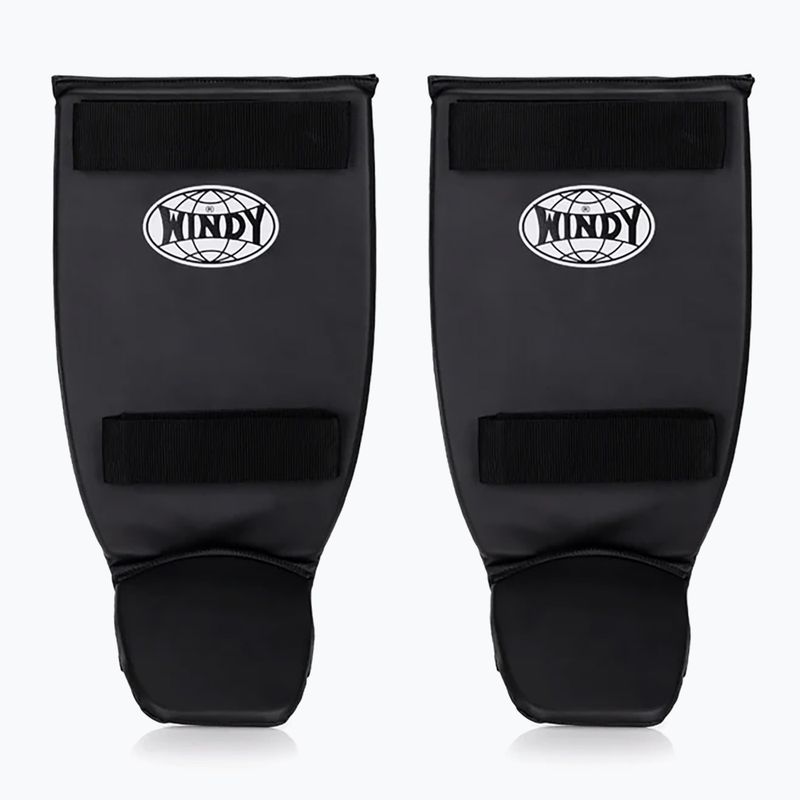 Tibia and foot protectors WINDY Classic Double Strap black 9