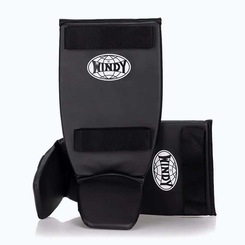 Tibia and foot protectors WINDY Classic Double Strap black 10