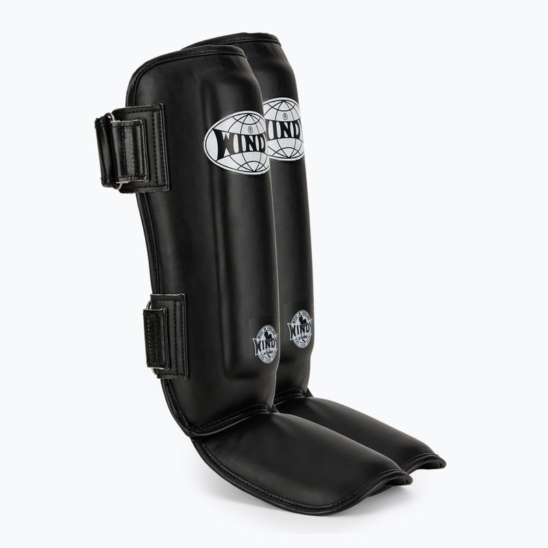 Tibia and foot protectors WINDY Classic Double Strap black