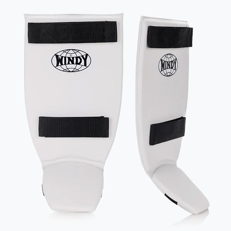 Tibia and foot protectors WINDY Classic Double Strap white 8