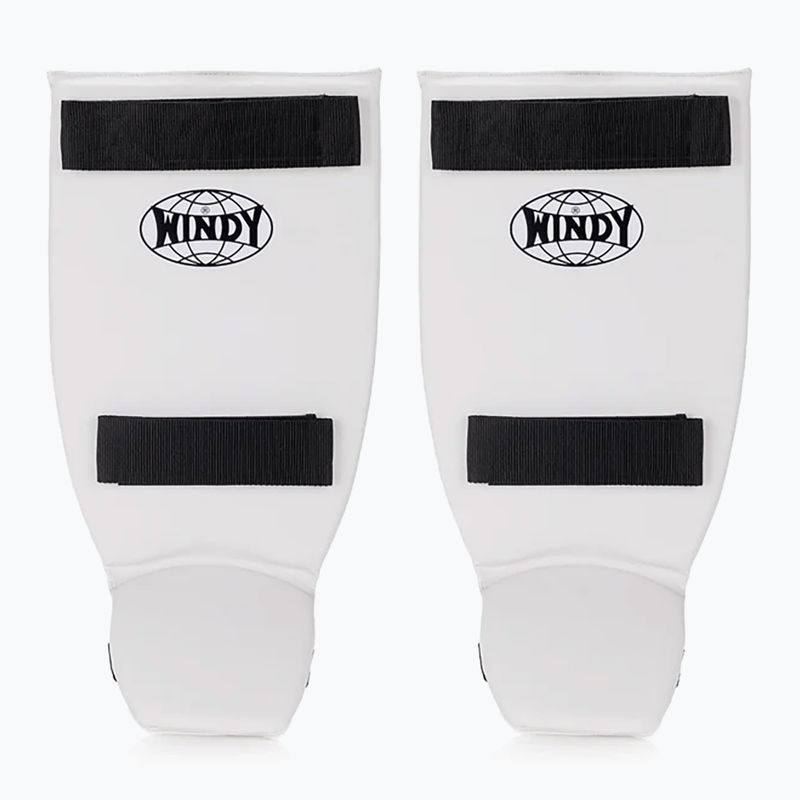 Tibia and foot protectors WINDY Classic Double Strap white 9
