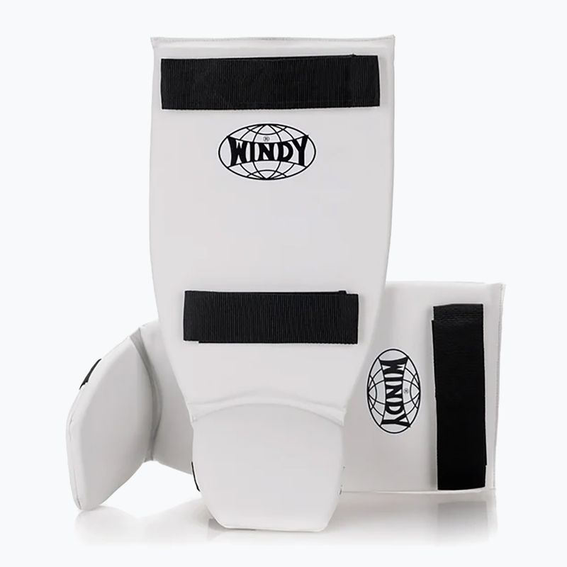 Tibia and foot protectors WINDY Classic Double Strap white 10