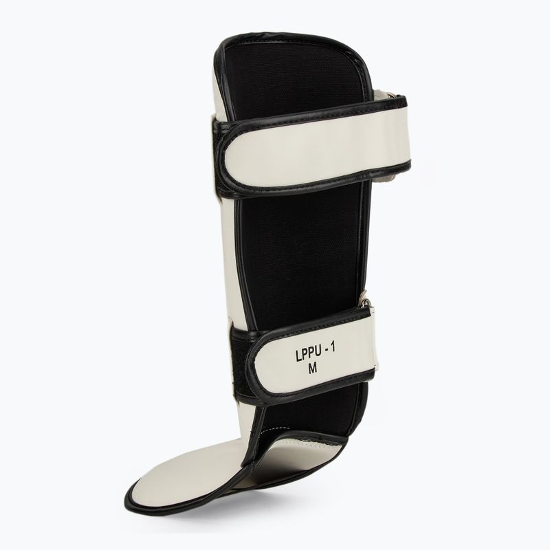 Tibia and foot protectors WINDY Classic Double Strap white 3
