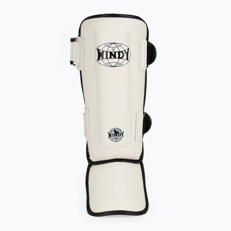 Tibia and foot protectors WINDY Classic Double Strap white 4