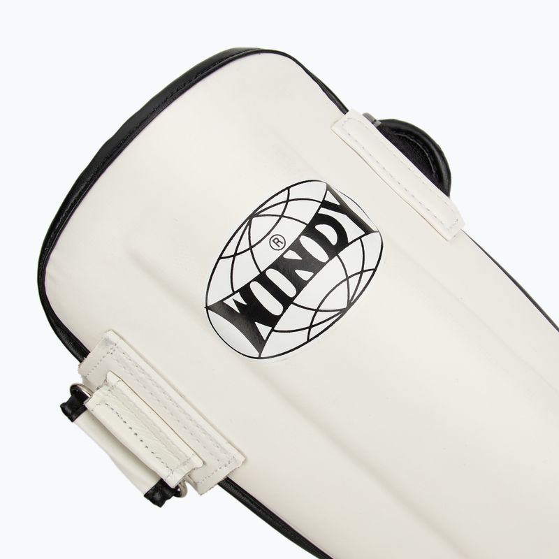 Tibia and foot protectors WINDY Classic Double Strap white 7