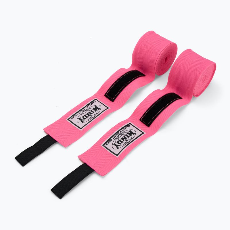 Boxing bandages Windy HW-2 450 cm pink 2