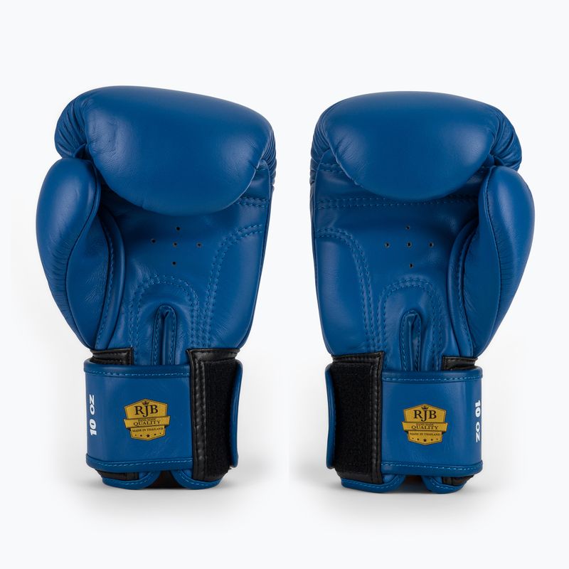 Boxing gloves RAJA BOXING Single Standard Genuine Leather blue 3