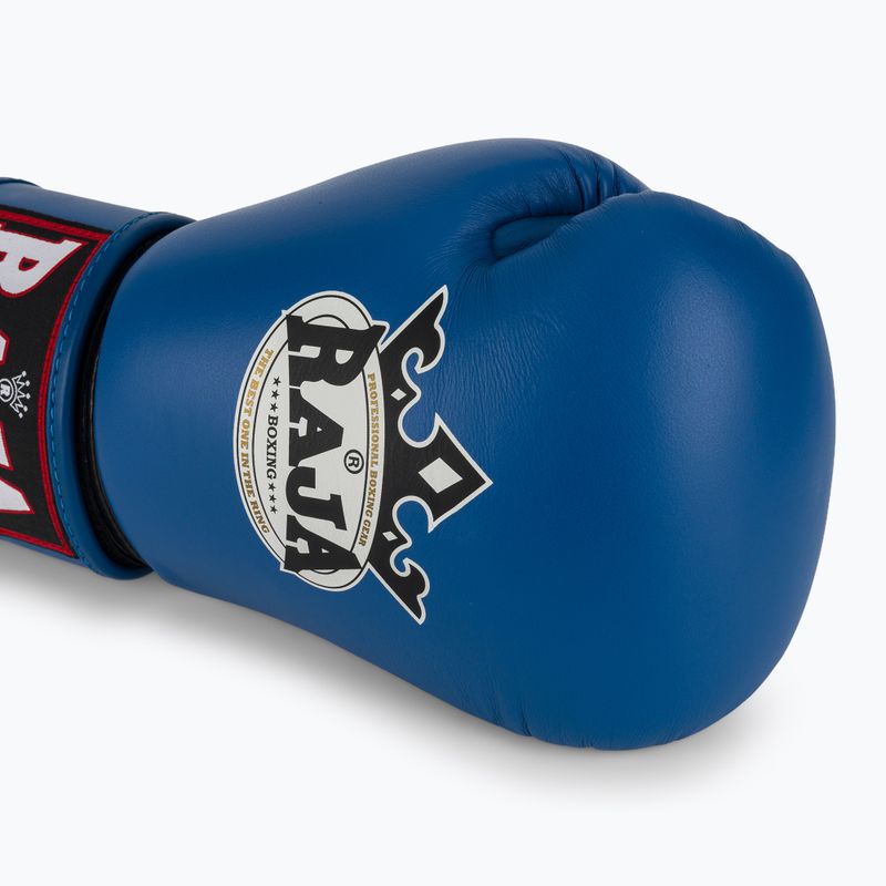 Boxing gloves RAJA BOXING Single Standard Genuine Leather blue 5