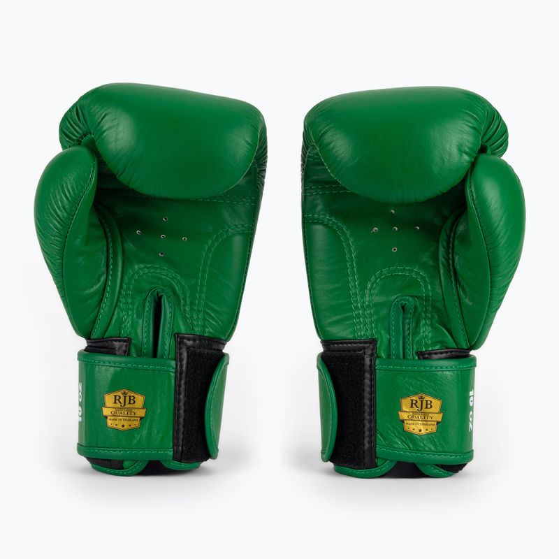 Boxing gloves RAJA BOXING Single Standard Genuine Leather green 3