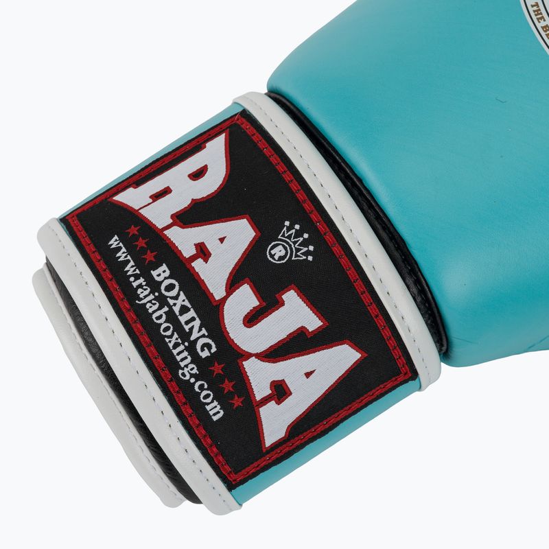 Boxing gloves RAJA BOXING Single Standard Genuine Leather light blue 6