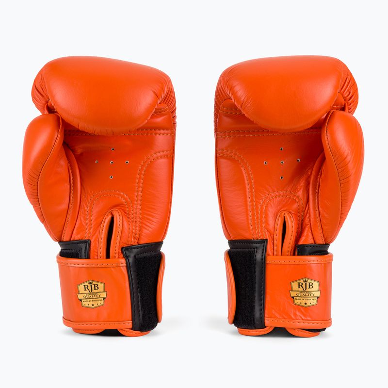 Boxing gloves RAJA BOXING Single Standard Genuine Leather orange 3