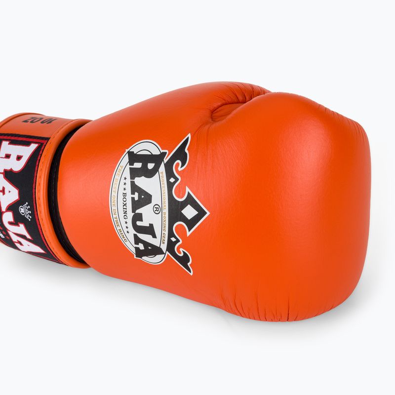 Boxing gloves RAJA BOXING Single Standard Genuine Leather orange 5