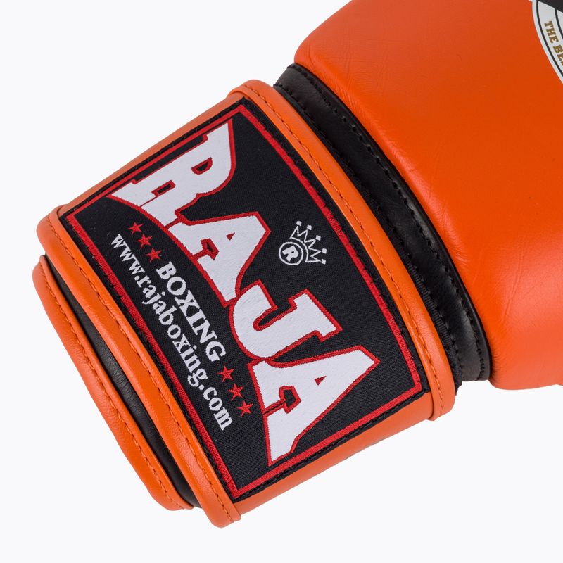Boxing gloves RAJA BOXING Single Standard Genuine Leather orange 6