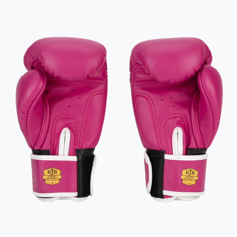 Boxing gloves RAJA BOXING Single Standard Genuine Leather pink 3