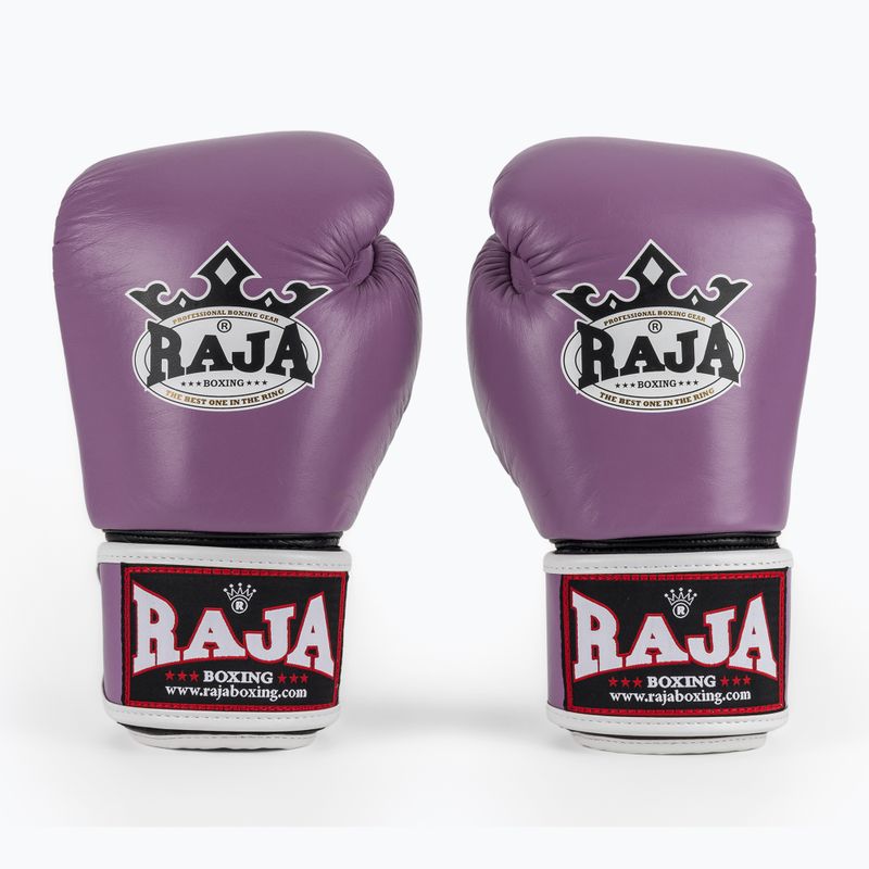 Boxing gloves RAJA BOXING Single Standard Genuine Leather purple 2