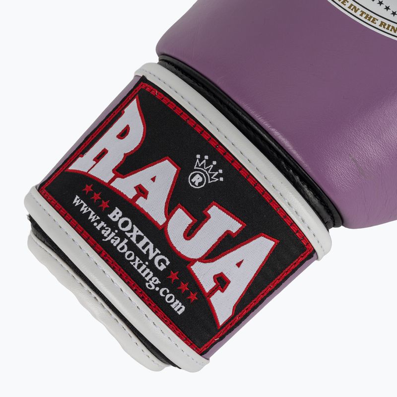 Boxing gloves RAJA BOXING Single Standard Genuine Leather purple 6