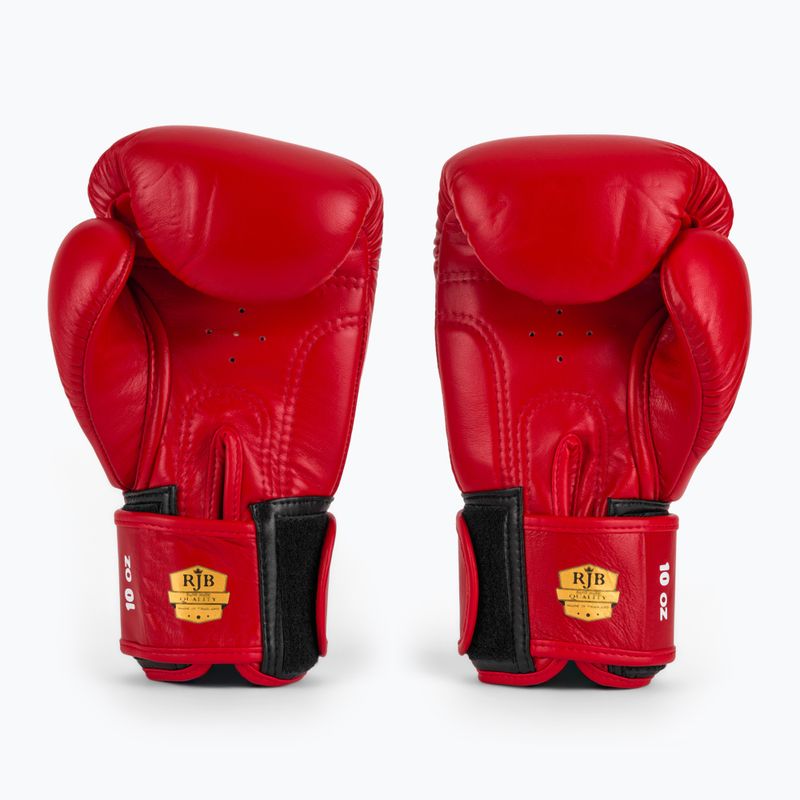 Boxing gloves RAJA BOXING Single Standard Genuine Leather red 3