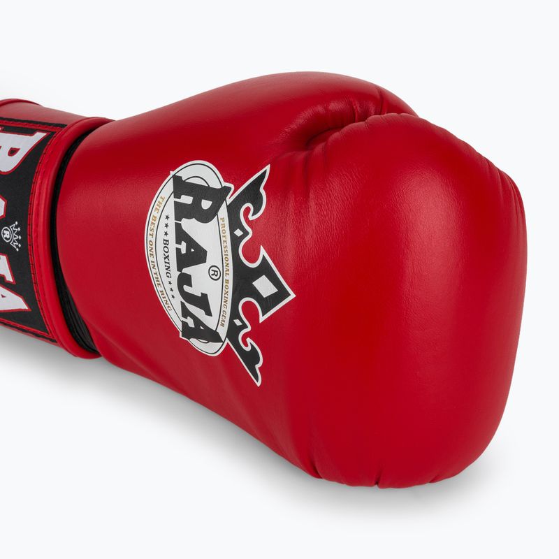 Boxing gloves RAJA BOXING Single Standard Genuine Leather red 5