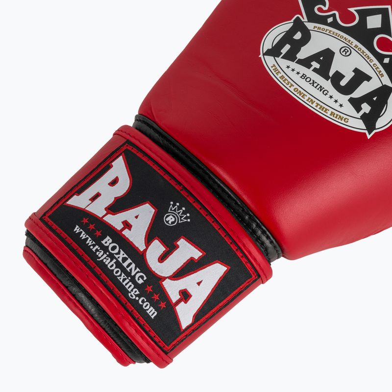 Boxing gloves RAJA BOXING Single Standard Genuine Leather red 6