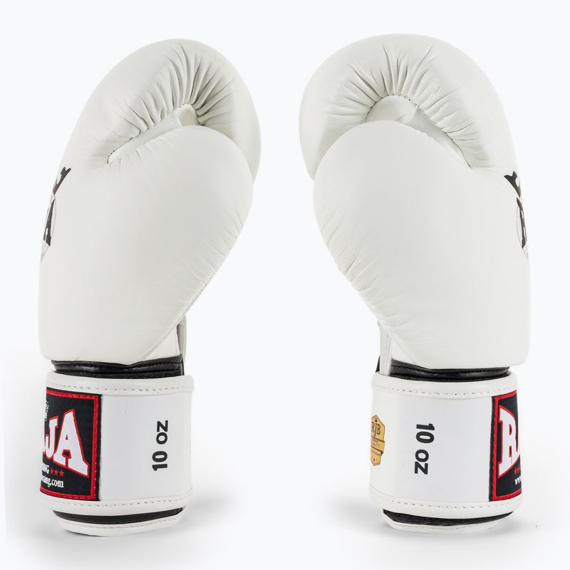 Boxing gloves RAJA BOXING Single Standard Genuine Leather white 4