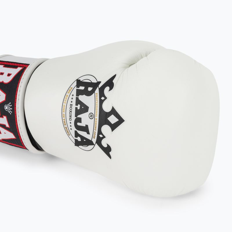 Boxing gloves RAJA BOXING Single Standard Genuine Leather white 5