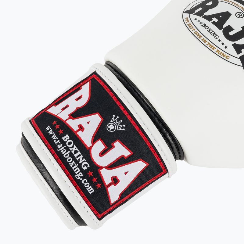 Boxing gloves RAJA BOXING Single Standard Genuine Leather white 6