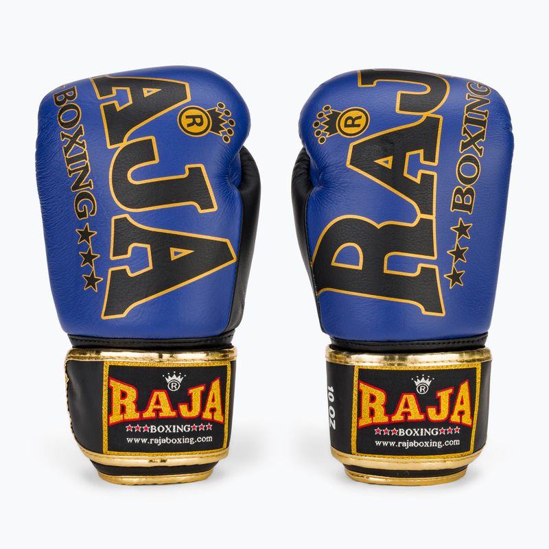 Boxing gloves RAJA BOXING Origin Standard Genuine Leather blue 2