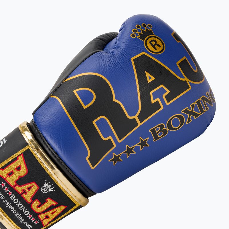 Boxing gloves RAJA BOXING Origin Standard Genuine Leather blue 5