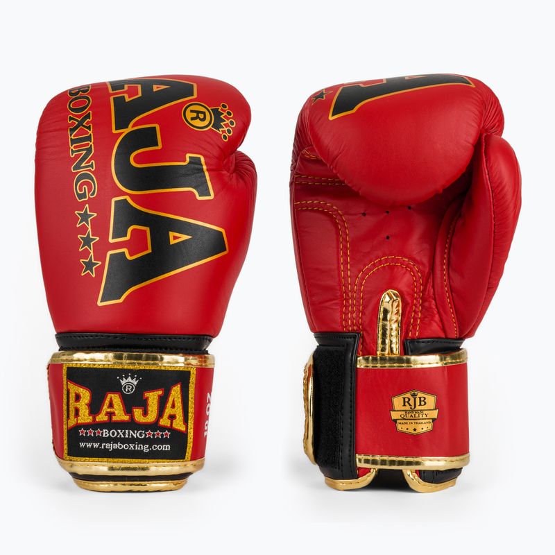Boxing gloves RAJA BOXING Origin Standard Genuine Leather red