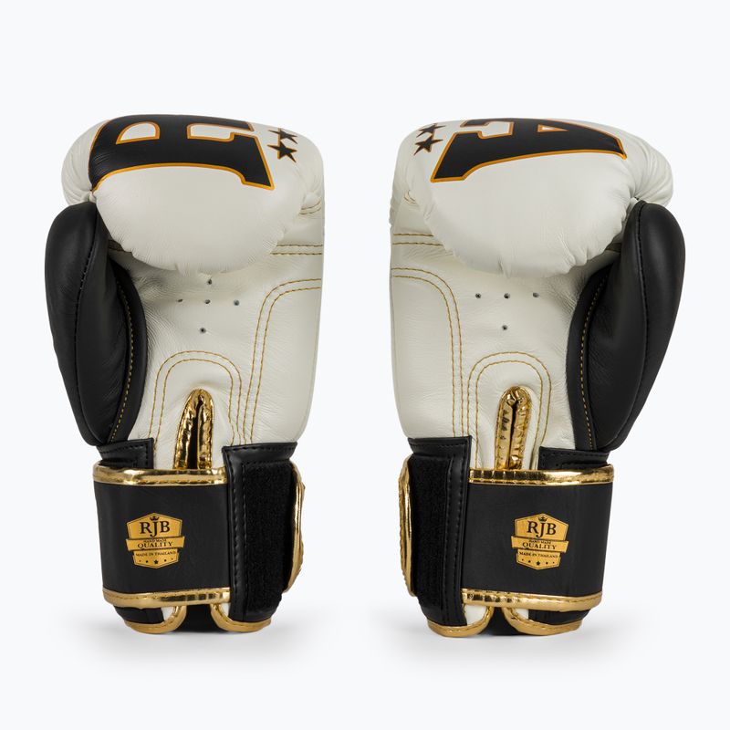 Boxing gloves RAJA BOXING Origin Standard Genuine Leather white 3