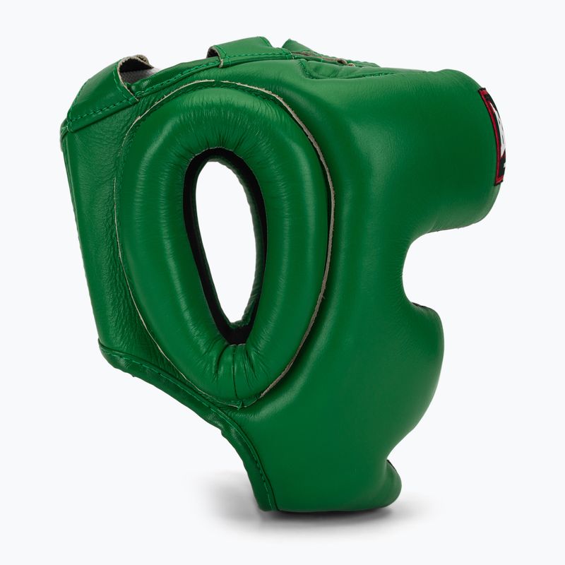Boxing helmet RAJA BOXING Genuine Leather green 2