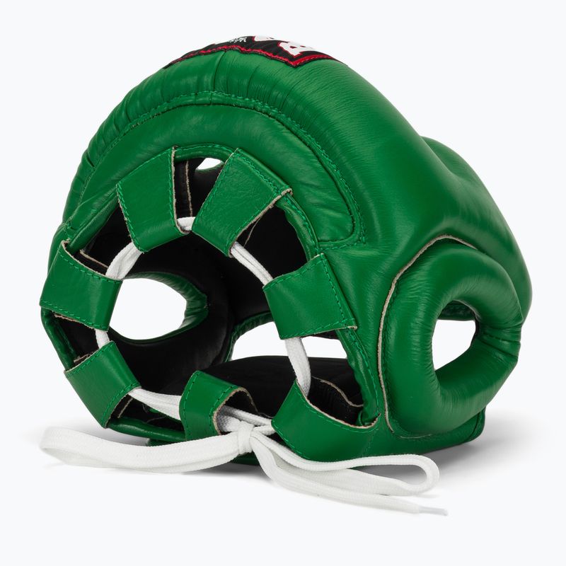 Boxing helmet RAJA BOXING Genuine Leather green 6