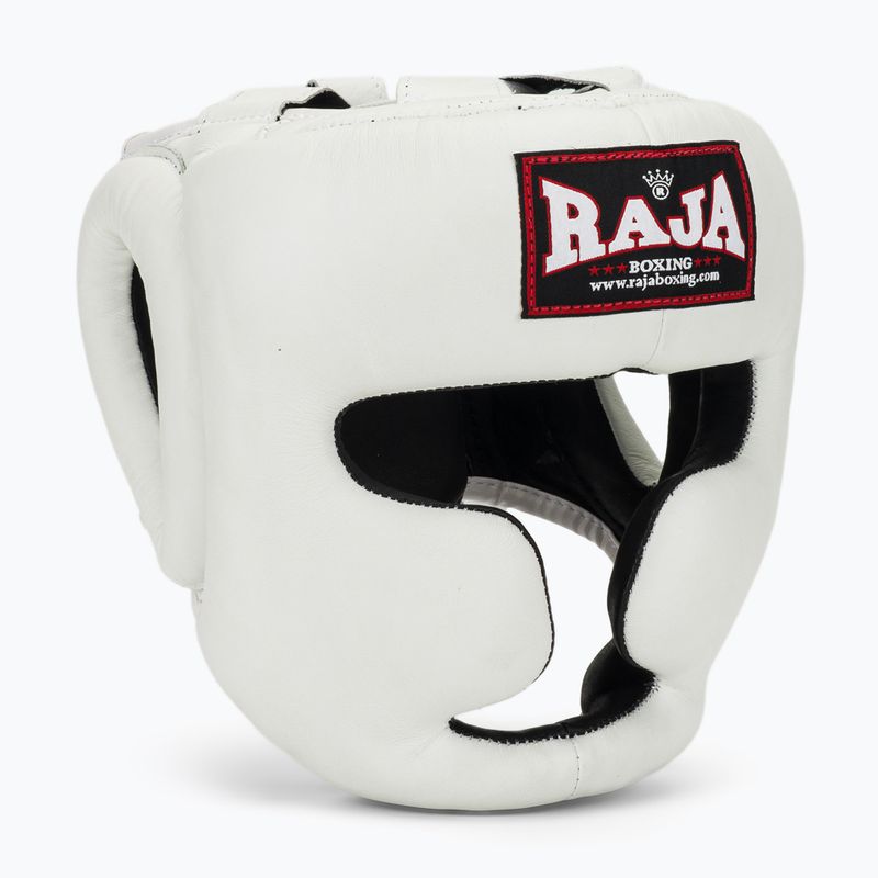 Boxing helmet RAJA BOXING Genuine Leather white
