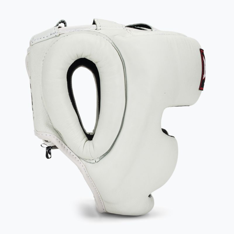 Boxing helmet RAJA BOXING Genuine Leather white 2