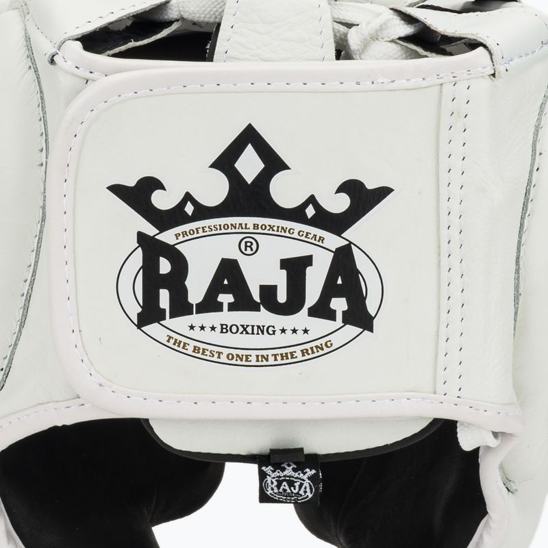 Boxing helmet RAJA BOXING Genuine Leather white 5