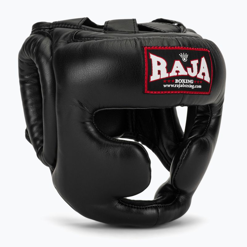 Boxing helmet RAJA BOXING Semi Leather black