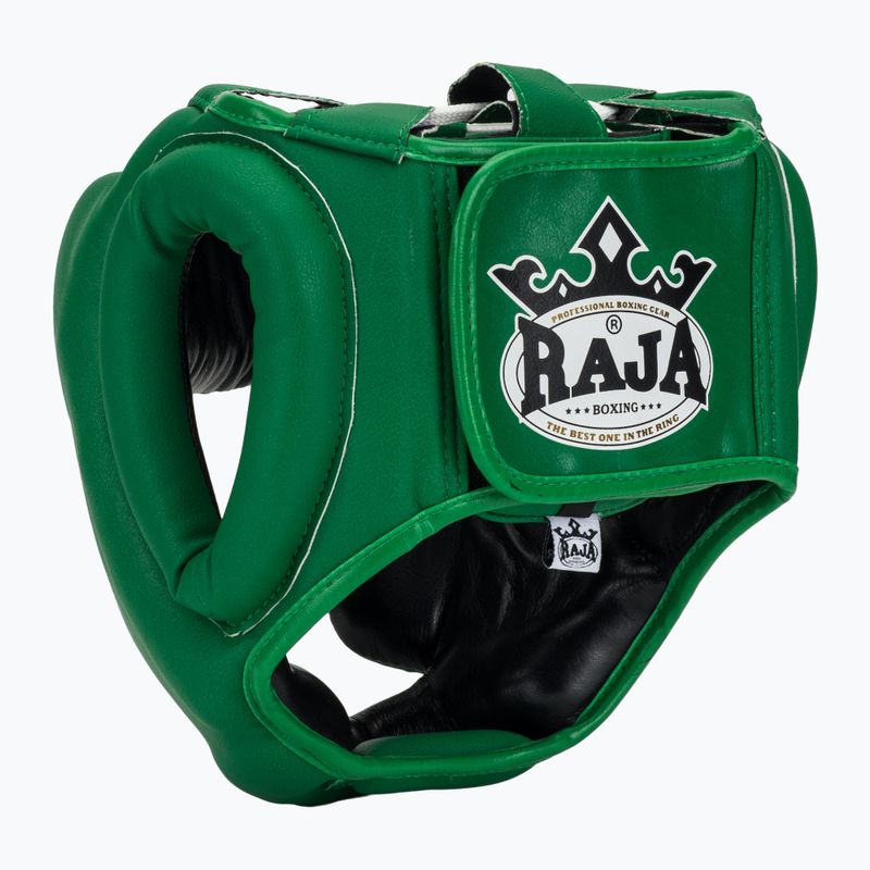 Boxing helmet RAJA BOXING Semi Leather green 3