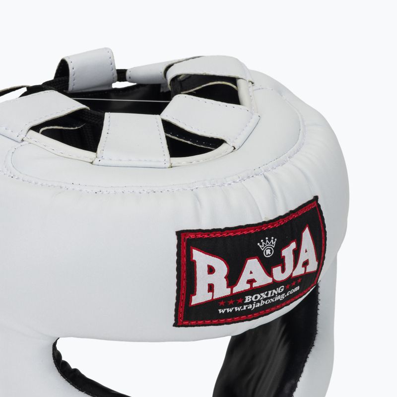 Boxing helmet RAJA BOXING Semi Leather white 4